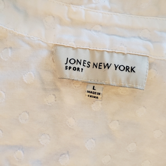 Jones New York Swiss Dot Shirt - size L - Picture 6 of 11